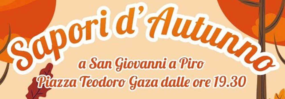 San Giovanni a Piro, Sapori D’autunno 2019 – dal 14 Ottobre al 1 Novembre 2019