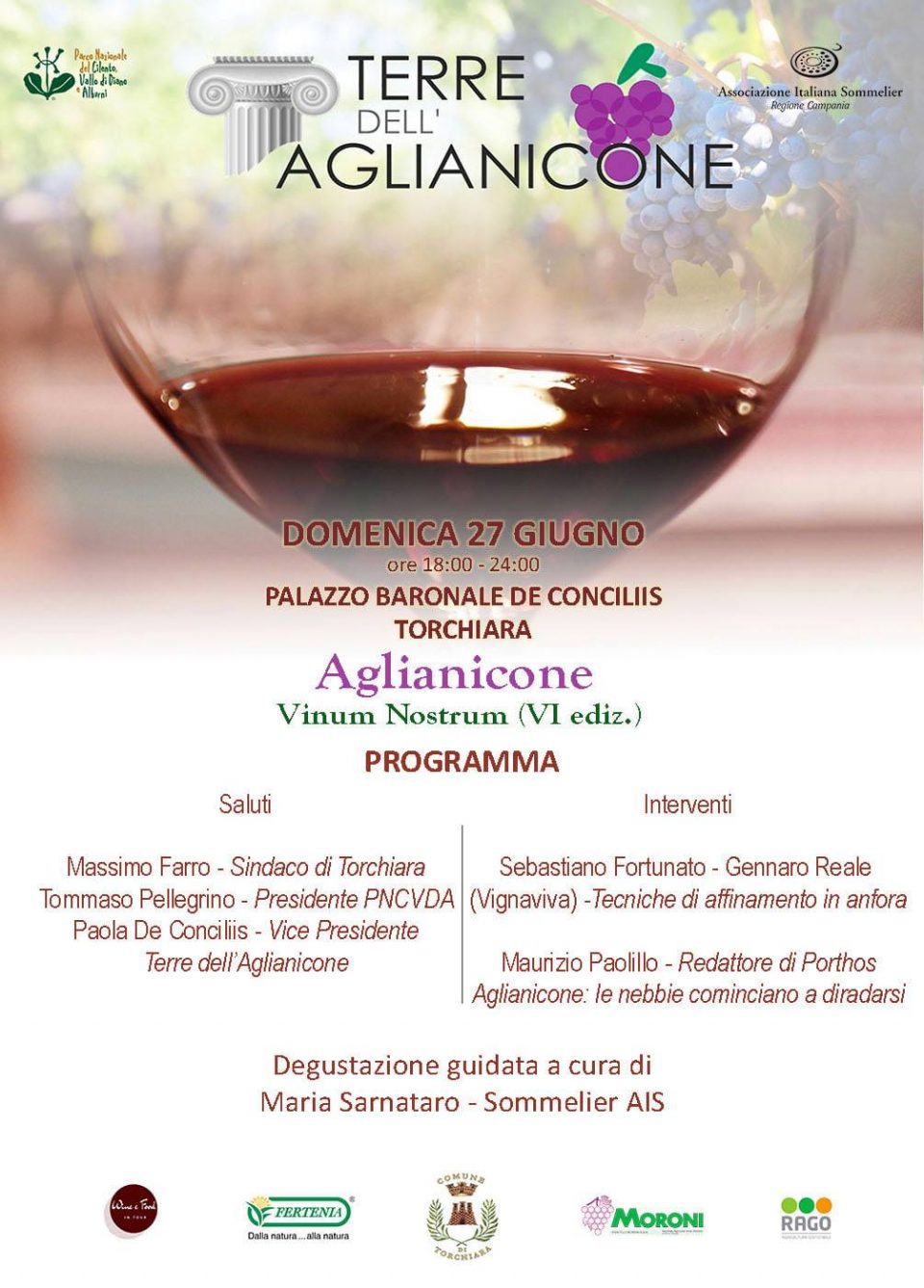 Torchiara, 5° Aglianicone Vinum Nostrum 2021 - 27 giugno 2021 Aglianicone Vinum Nostrum 2021Torchiara Cilento Programma Locandina 960x1337 - Torchiara, 5° Aglianicone Vinum Nostrum 2021 - 27 giugno 2021