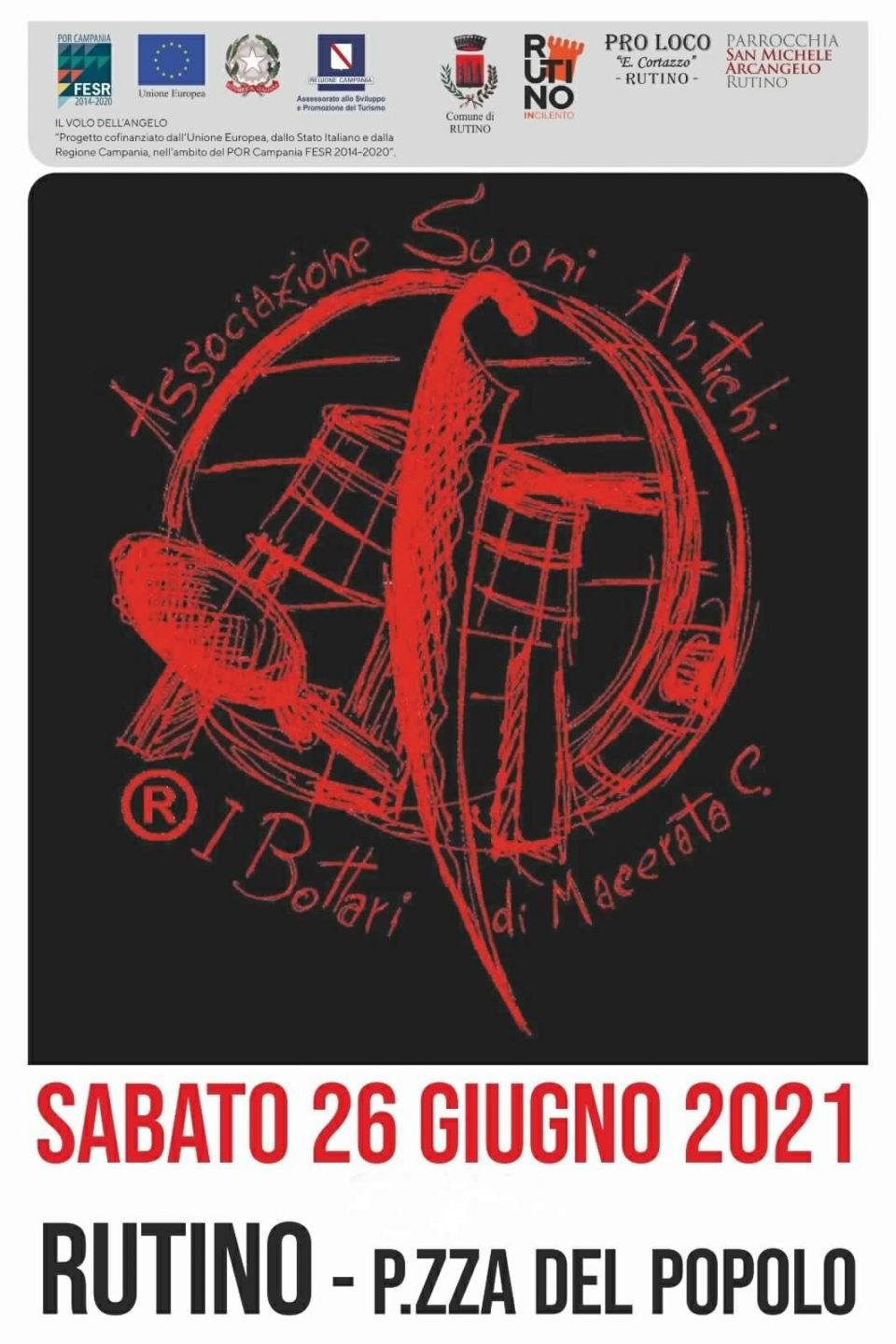 Rutino, I Bottari di Macerata in Concerto - 26/6/21 Bottari di Macerata Concerto 2021 Cilento eventi Locandina 960x1440 - Rutino, I Bottari di Macerata in Concerto - 26/6/21