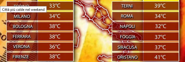 Meteo, week end di supercaldo africano meteo 1 - Meteo, week end di supercaldo africano