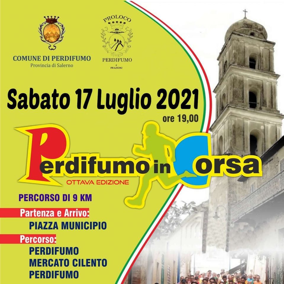 9° Perdifumo in Corsa - 17 Luglio 2021 Perdifumo in corsa 2021 Gara podistica Cilento Locandina 960x960 - 9° Perdifumo in Corsa - 17 Luglio 2021