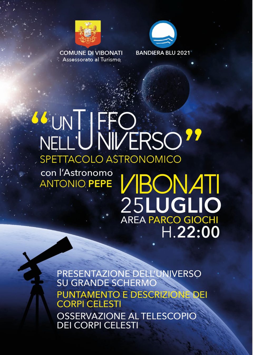 Un Tuffo nell' universo 2021, Vibonati (SA), 25 luglio 2021 Tuffo universo 2021 Vibonati Cilento locandina 960x1344 - Un Tuffo nell' universo 2021, Vibonati (SA), 25 luglio 2021