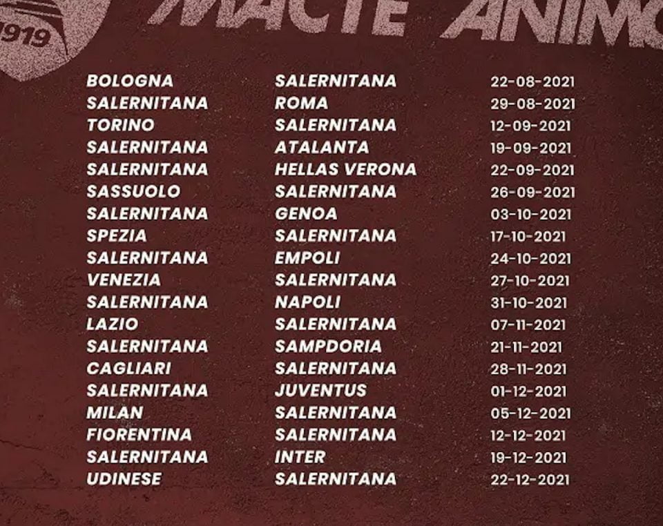 Lo "strano" caso della Salernitana: il trust, il tempo perso, il ritiro. Il riepilogo, il comunicato di avvio cessione squadra calendario 960x762 - Lo "strano" caso della Salernitana: il trust, il tempo perso, il ritiro. Il riepilogo, il comunicato di avvio cessione squadra