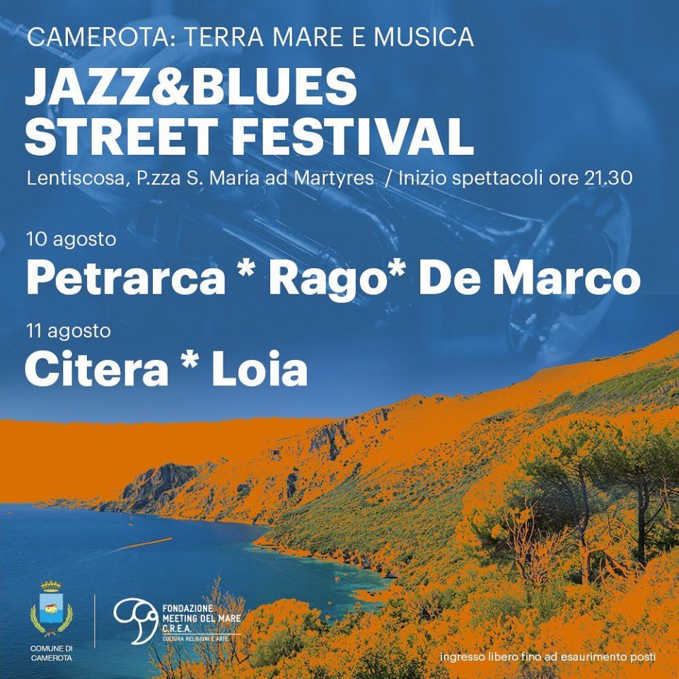 Camerota terra, mare e musica - fino al 11 Agosto 2021 Camerota terra mare musica 2021 concerti jazz festival Cilento 2 960x960 - Camerota terra, mare e musica - fino al 11 Agosto 2021