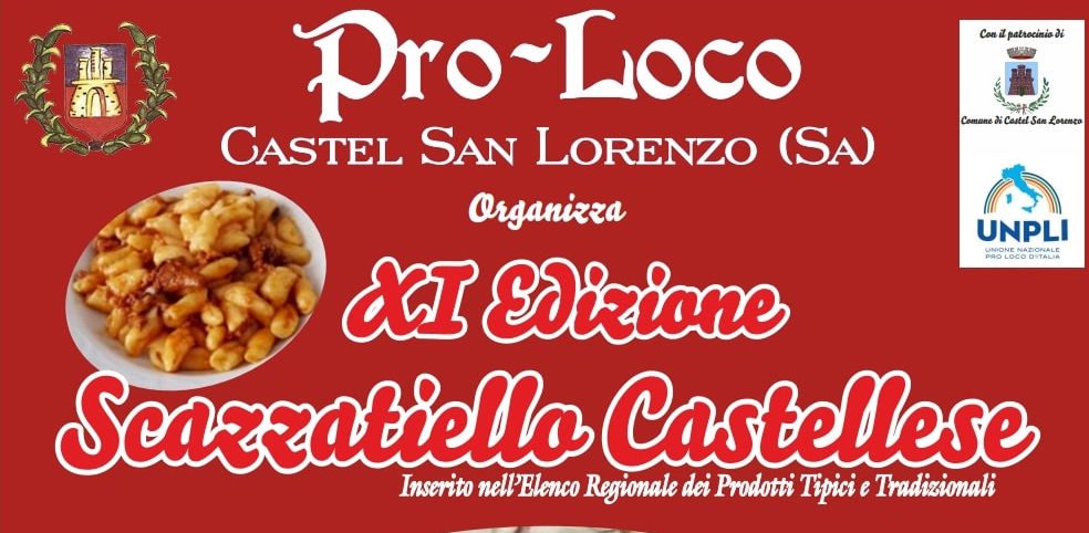 Castel San Lorenzo, 11° Sagra dello Scazzatiello – dal 13 al 17 luglio 2022