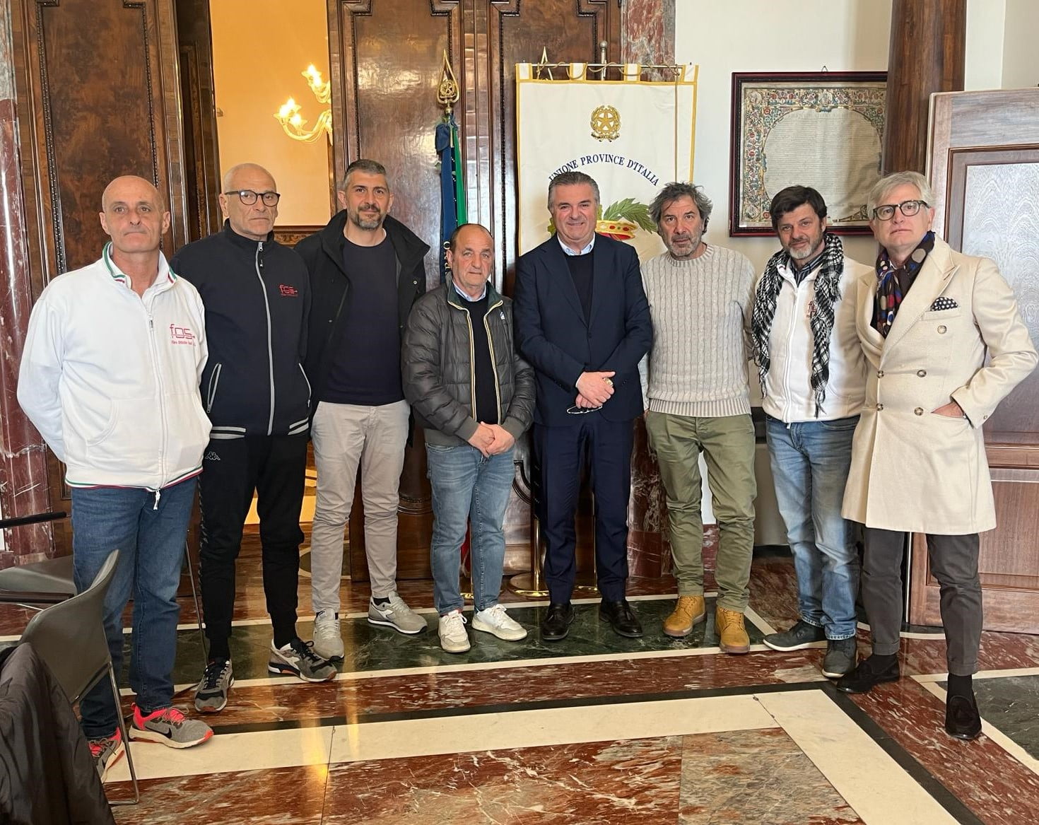 President Alfieri receives a delegation from the Battipaglia FOS at ...